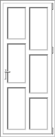 Modelo puerta PVC 55