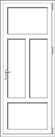 Modelo puerta PVC 68